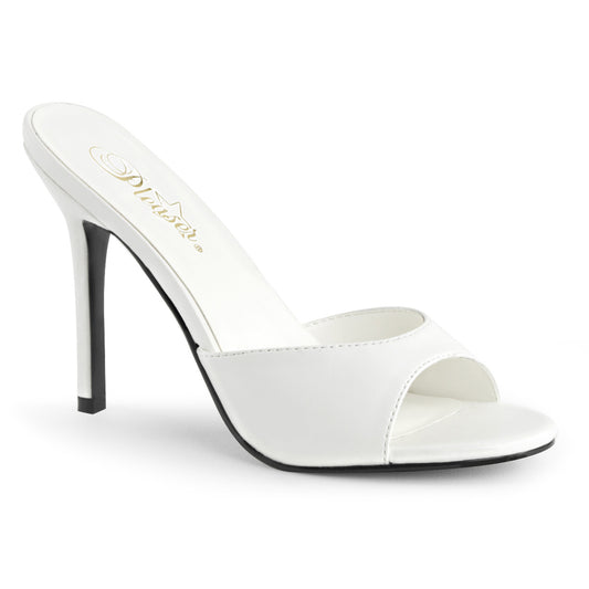 Pleaser Pompe da donna CLASSIQUE-01 Wht Kid PU