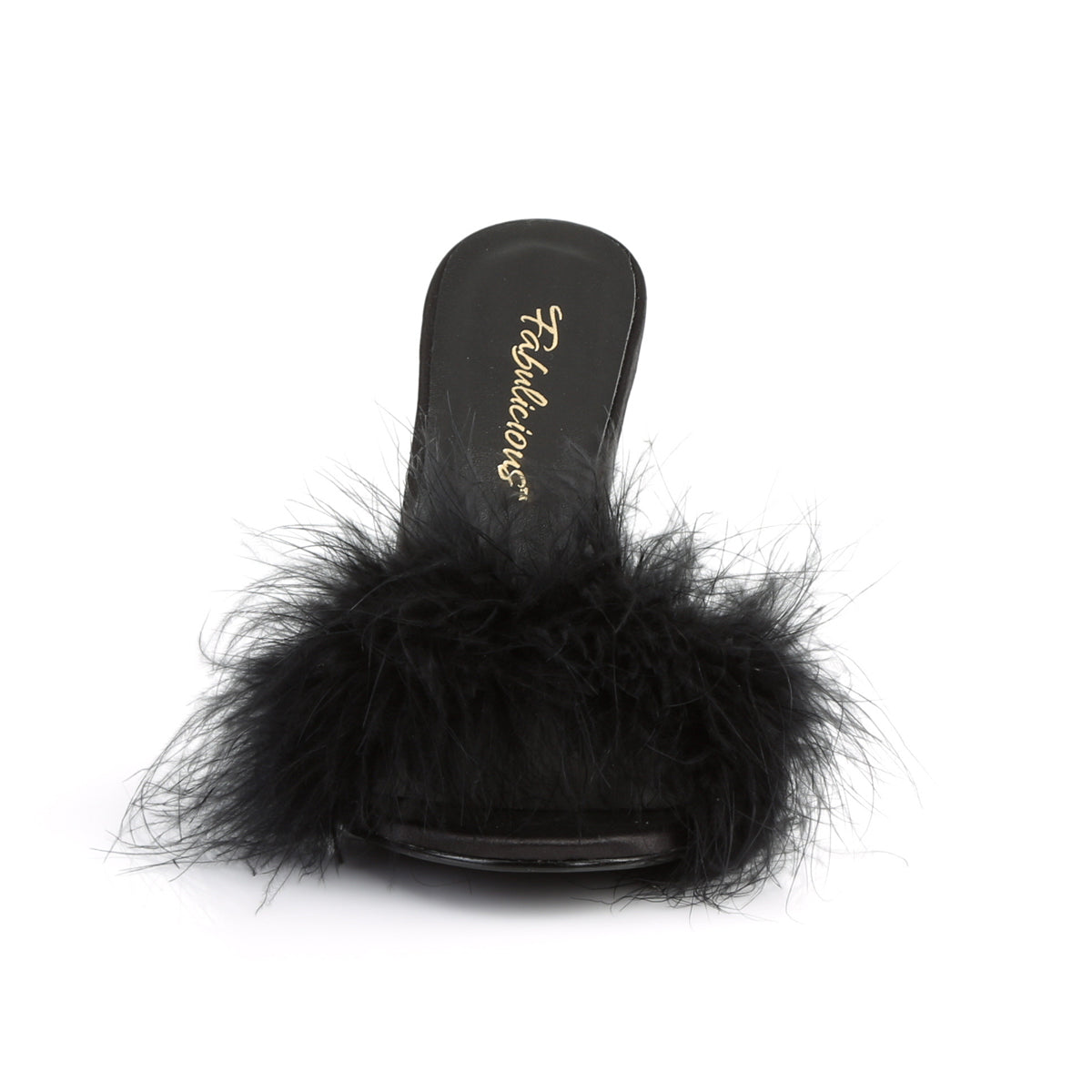 Fabulicious Womens Sandals CLASSIQUE-01F Blk Pu-Fur