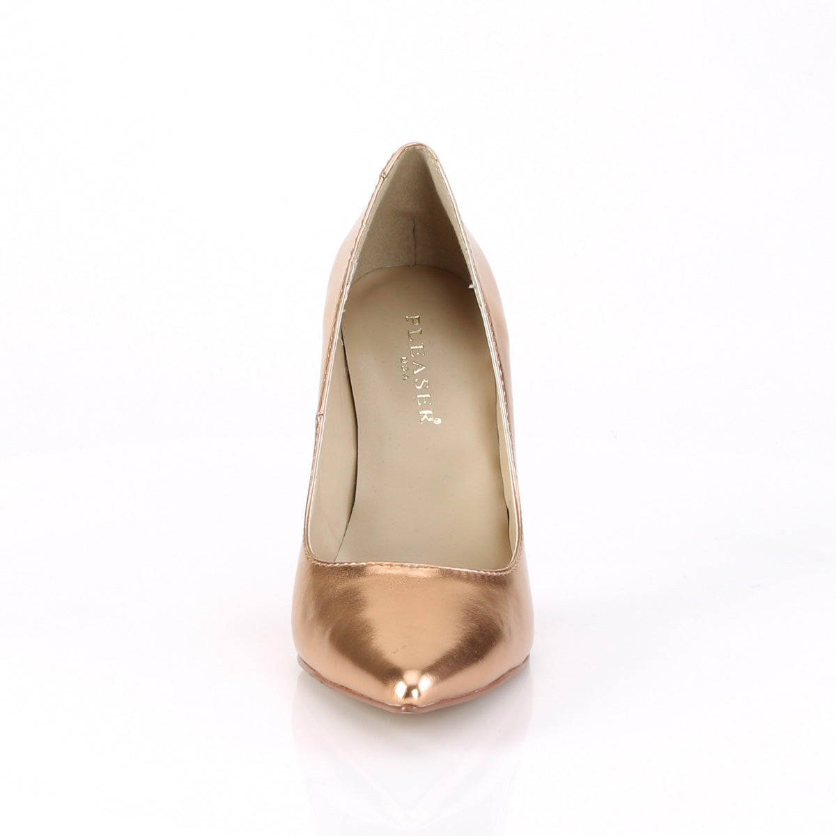 Pleaser Pompe da donna CLASSIQUE-20 PU metallizzato in oro rosa