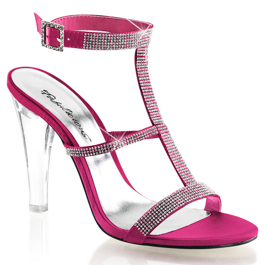 Fabulicious Sandali femminili CLEARLY-418 Satin Fuchsia