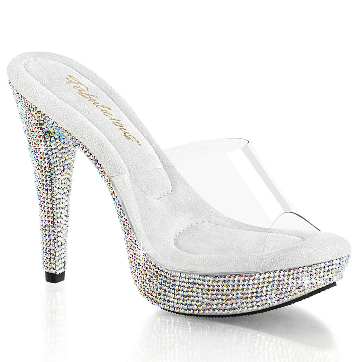 Fabulicious Womens Sandals COCKTAIL-501DM Clr/Slv Multi RS