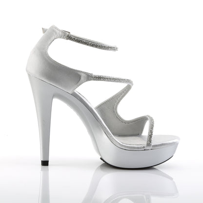 Fabulicious Womens Sandals COCKTAIL-526 Slv Satin/Slv