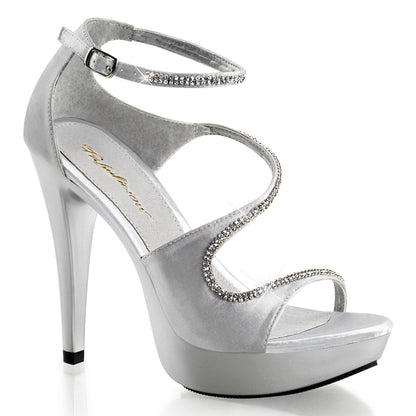 Fabulicious Womens Sandals COCKTAIL-526 Slv Satin/Slv