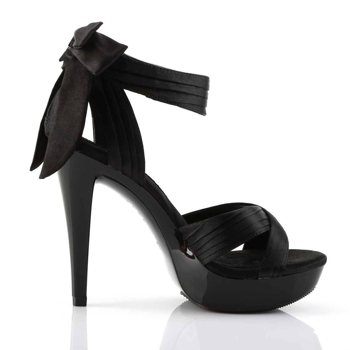 Fabulicious Sandali da donna COCKTAIL-568 Blk Satin / Blk