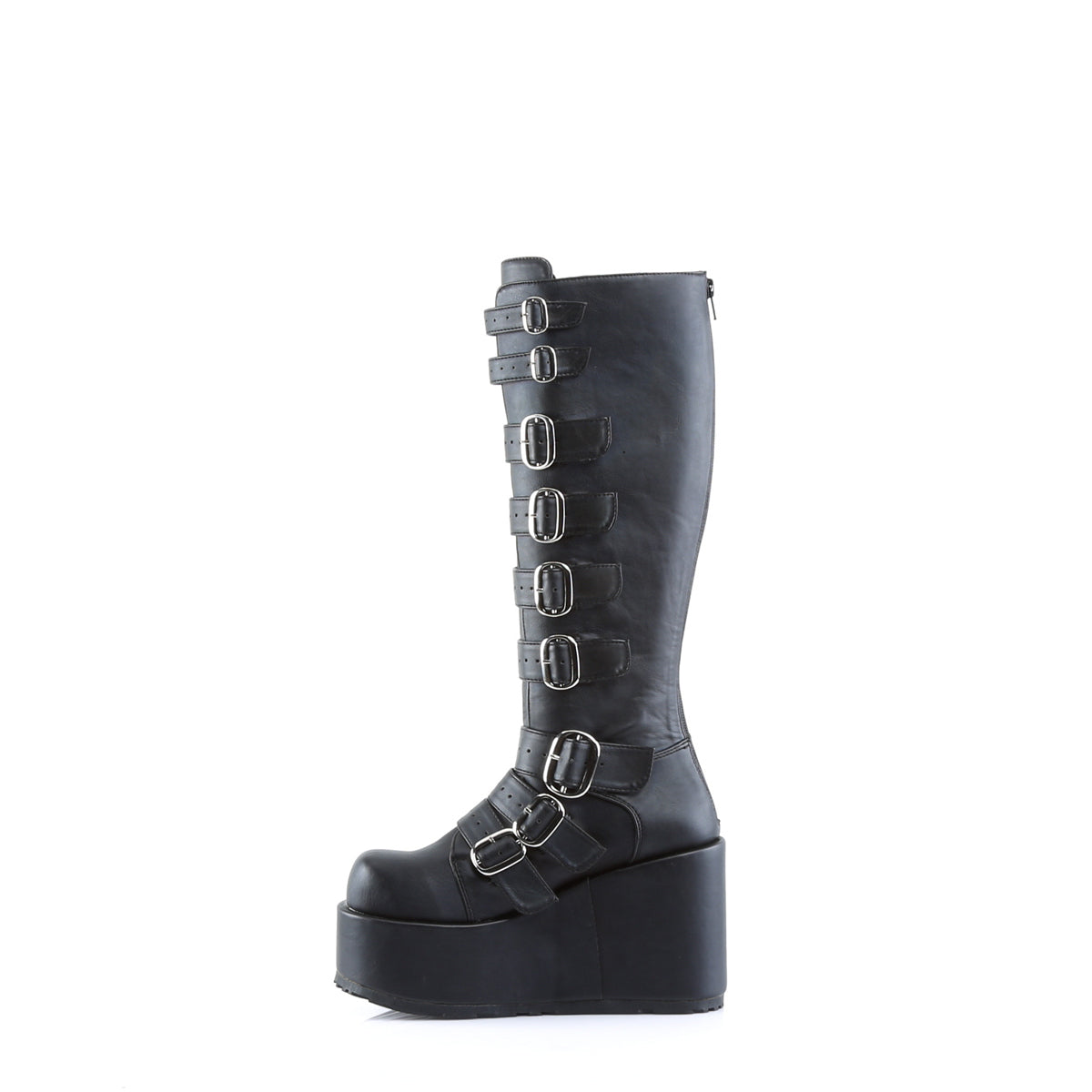 DemoniaCult Stivali da donna CONCORD-108 pelle vegana BLK