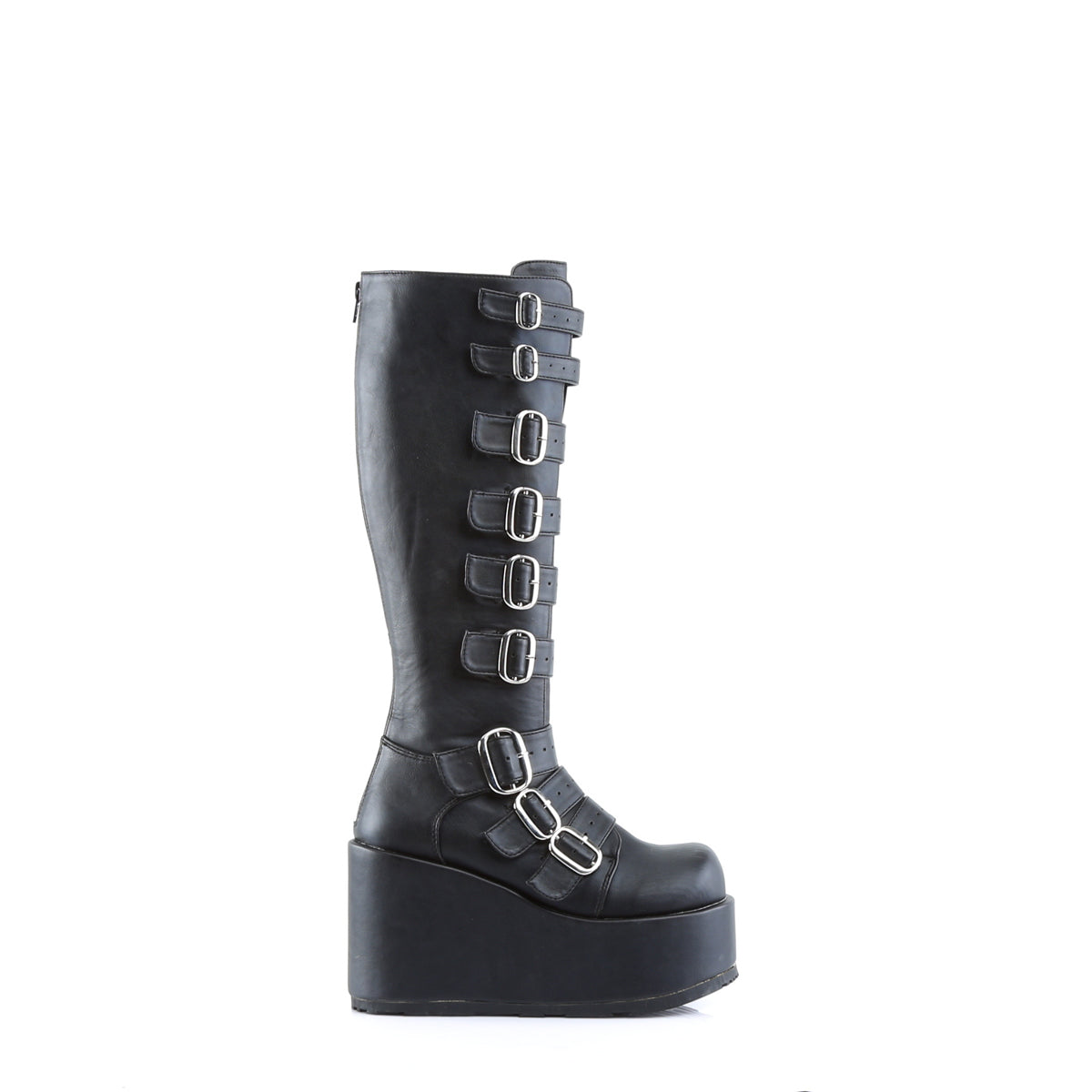 DemoniaCult Stivali da donna CONCORD-108 pelle vegana BLK