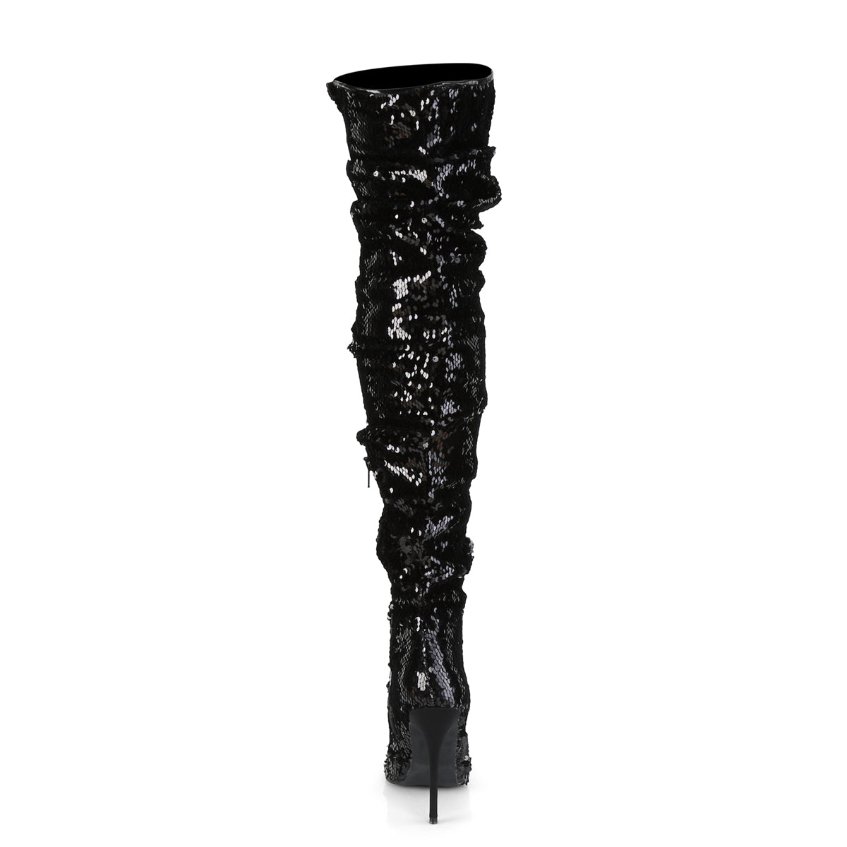 Pleaser Stivali da donna COURTLY-3011 Blk Paillettes.