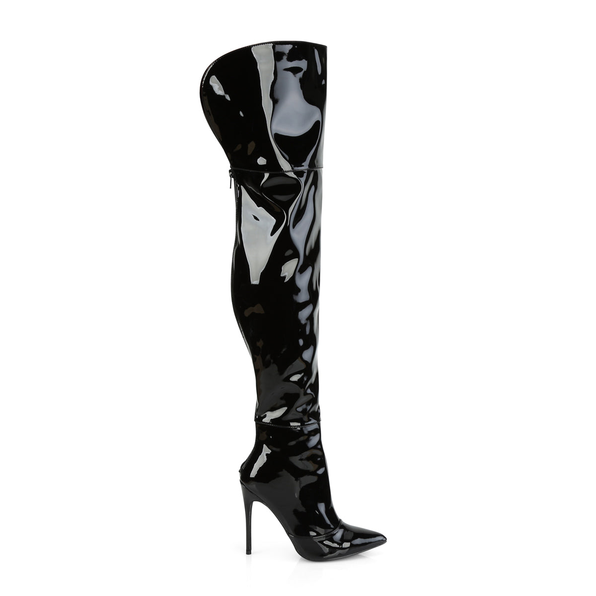 Pleaser Stivali da donna COURTLY-3012 BLK Brevet.
