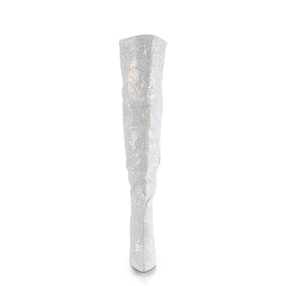 Pleaser Stivali da donna COURTLY-3015 wht multi glitter