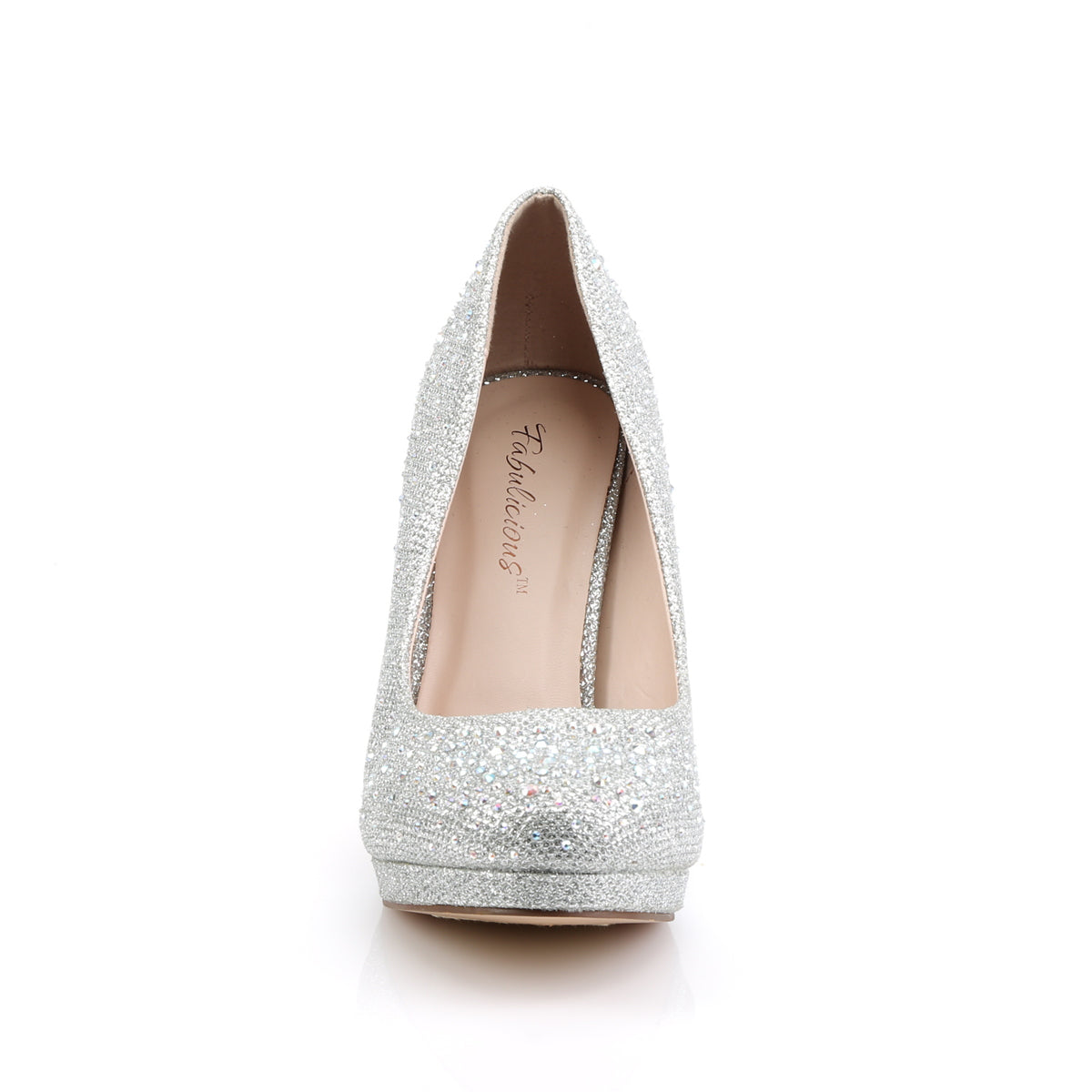 Fabulicious Sandali da donna COVET-02 tessuto di maglia glitter slv