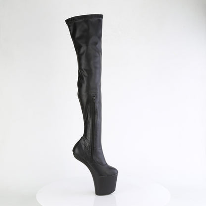Pleaser Women's Platform Shoes CRAZE-3000 Blk Str. Faux Leather/Blk Matte