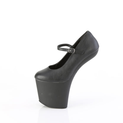 Pleaser  Sandali CRAZE-880 blk in pelle finta/blk opaca