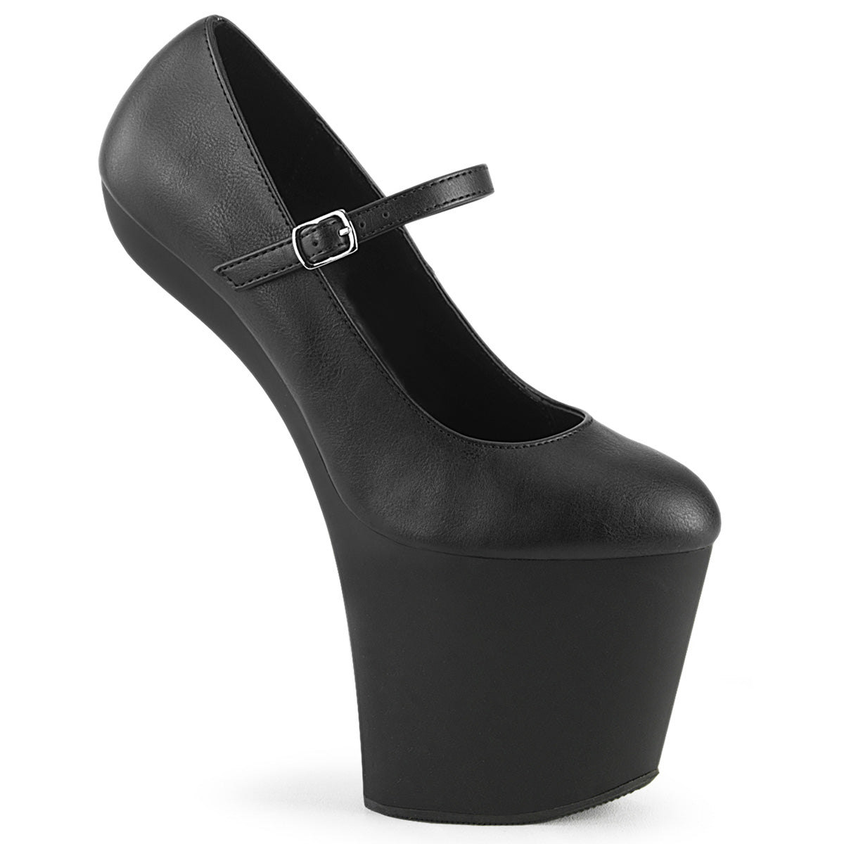 Pleaser  Sandali CRAZE-880 blk in pelle finta/blk opaca