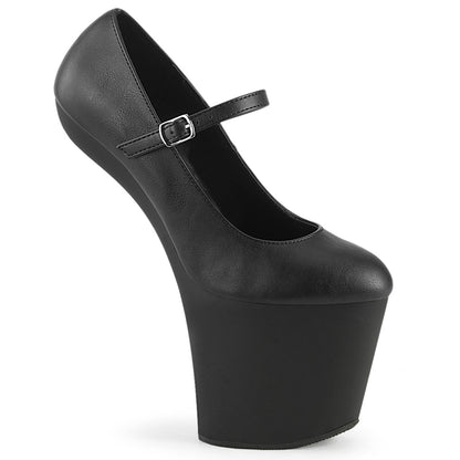 Pleaser  Sandali CRAZE-880 blk in pelle finta/blk opaca