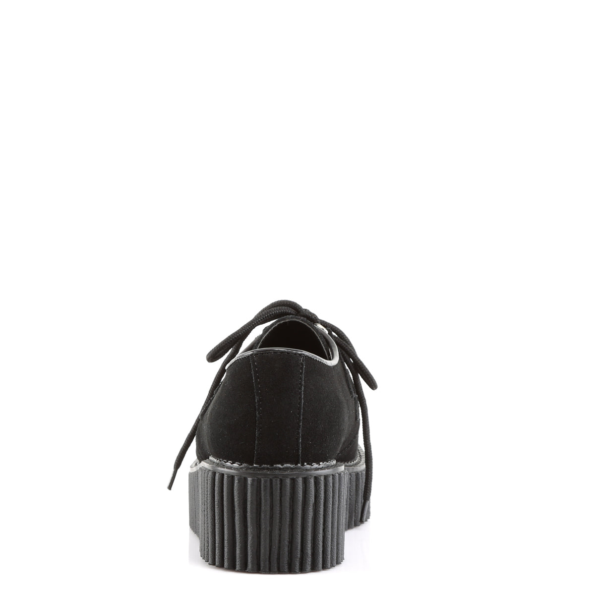 DemoniaCult Scarpa bassa femminile CREEPER-101 in pelle scamosciata BLK