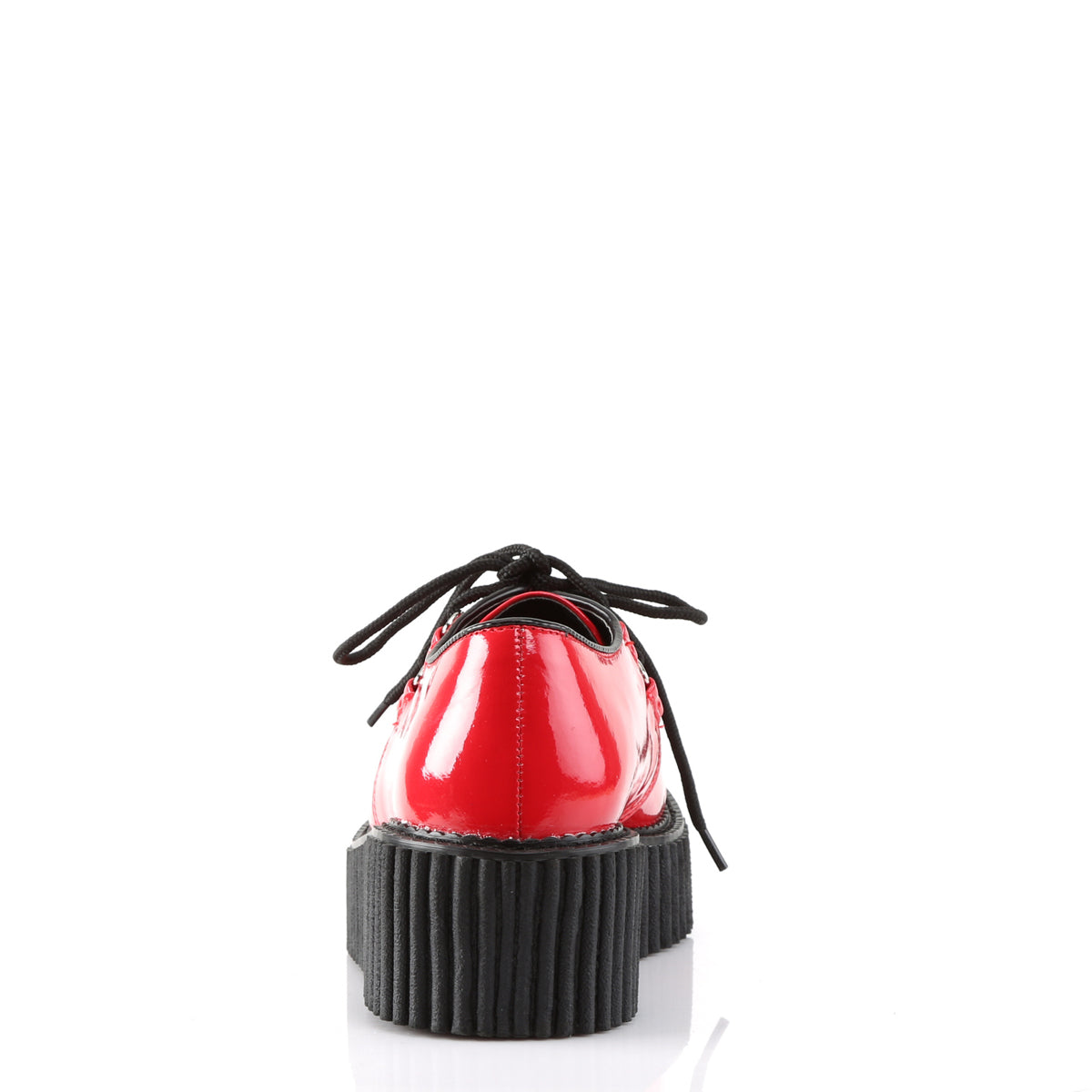 DemoniaCult Scarpa bassa femminile CREEPER-108 RED PAT-PVC