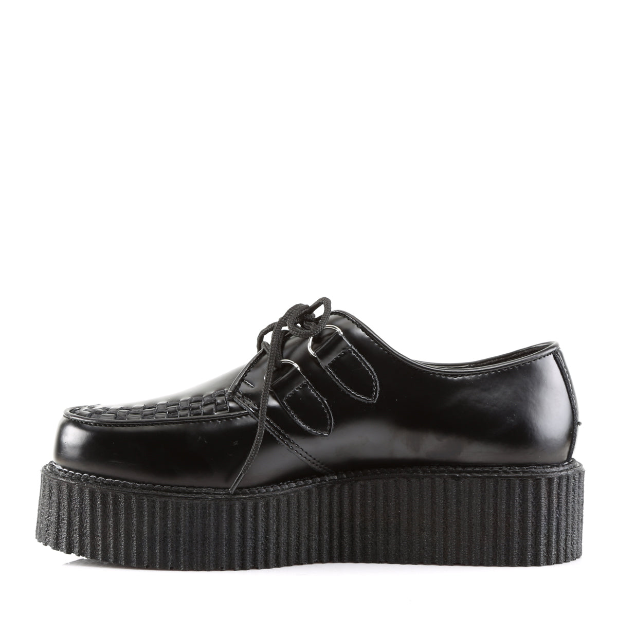 DemoniaCult Stivali da uomo CREEPER-402 pelle BLK