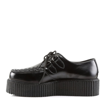 DemoniaCult Mens Boots CREEPER-402 Blk Leather