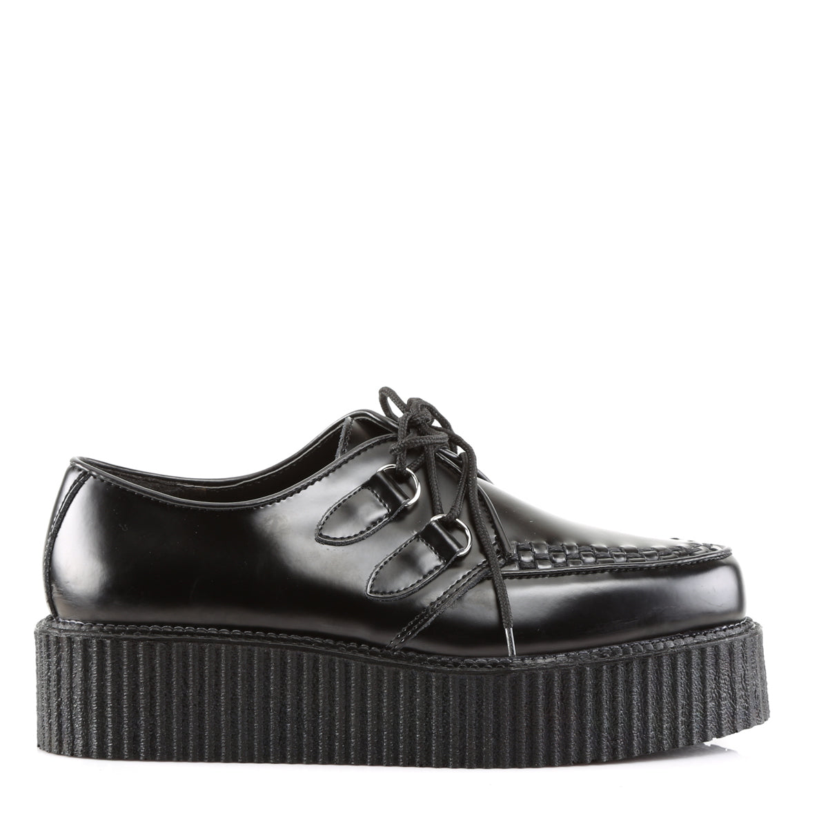 DemoniaCult Stivali da uomo CREEPER-402 pelle BLK