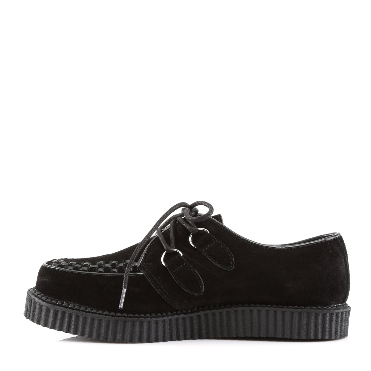 DemoniaCult Scarpa bassa maschile CREEPER-602s BLK Suede