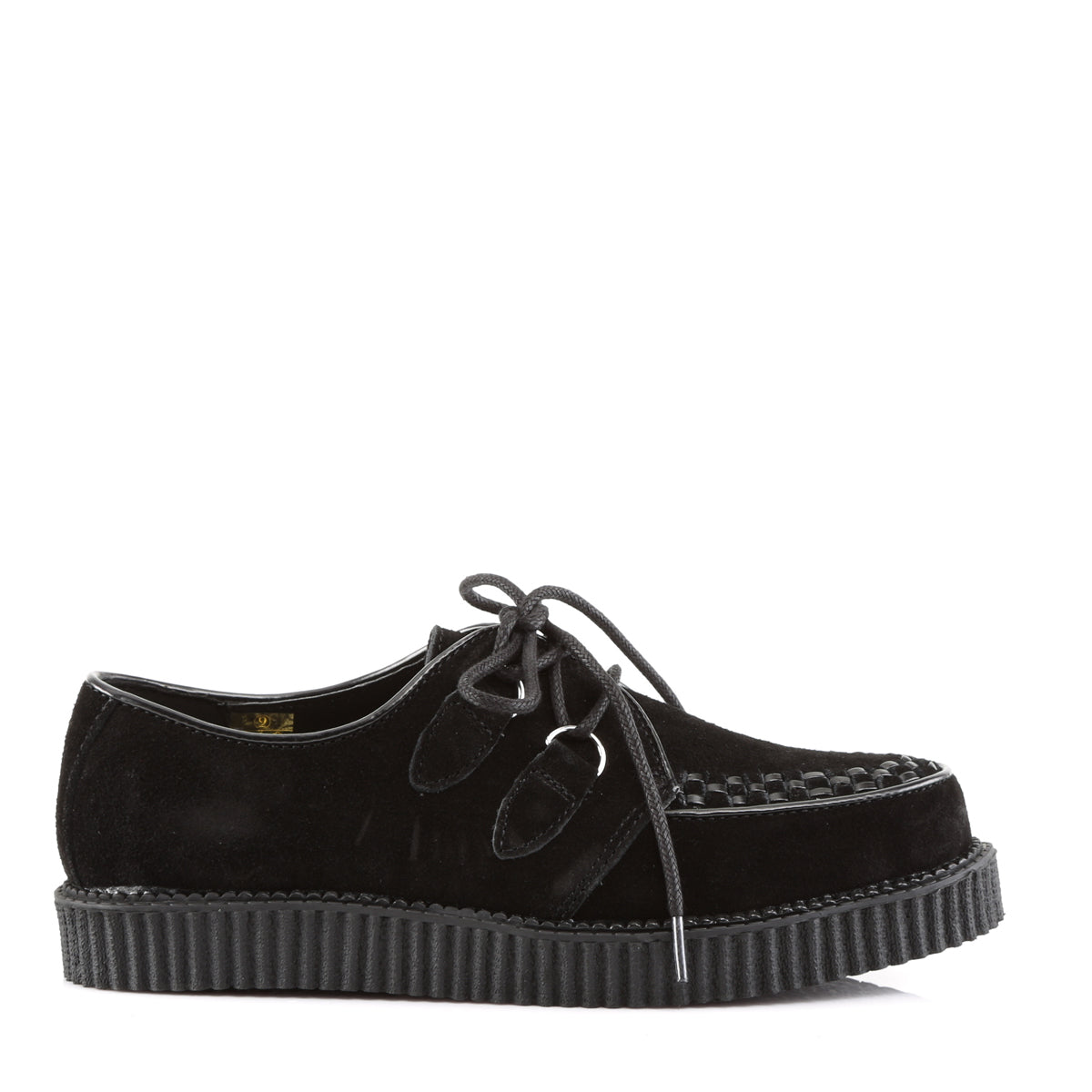 DemoniaCult Scarpa bassa maschile CREEPER-602s BLK Suede