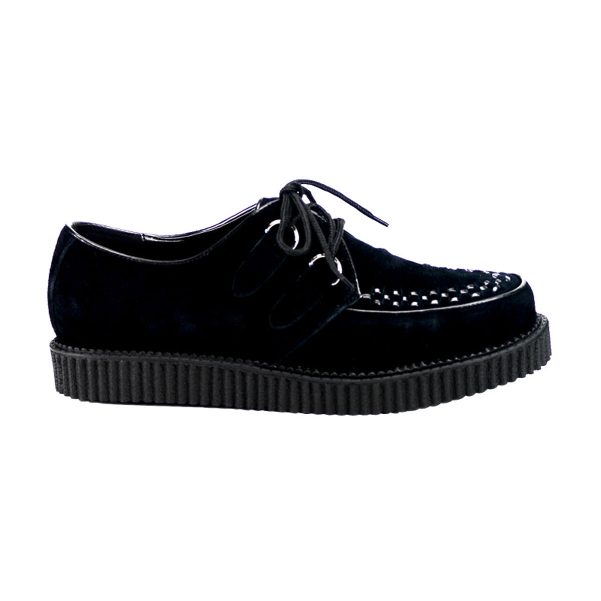 DemoniaCult Scarpa bassa maschile CREEPER-602s BLK Suede