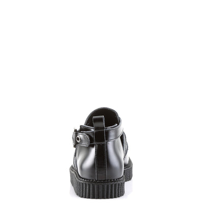DemoniaCult Scarpa bassa maschile CREEPER-615 pelle BLK