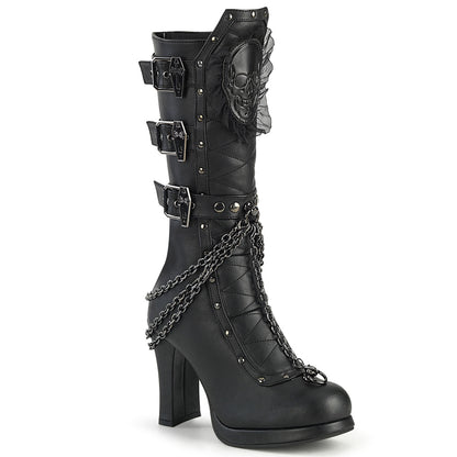 DemoniaCult  Stivali CRYPTO-67 pelle vegana BLK