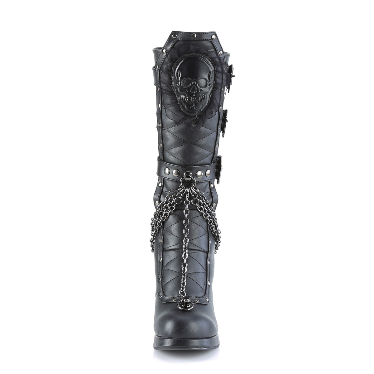DemoniaCult  Stivali CRYPTO-67 pelle vegana BLK