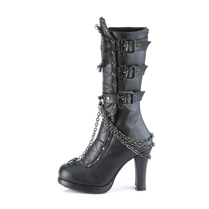 DemoniaCult  Stivali CRYPTO-67 pelle vegana BLK