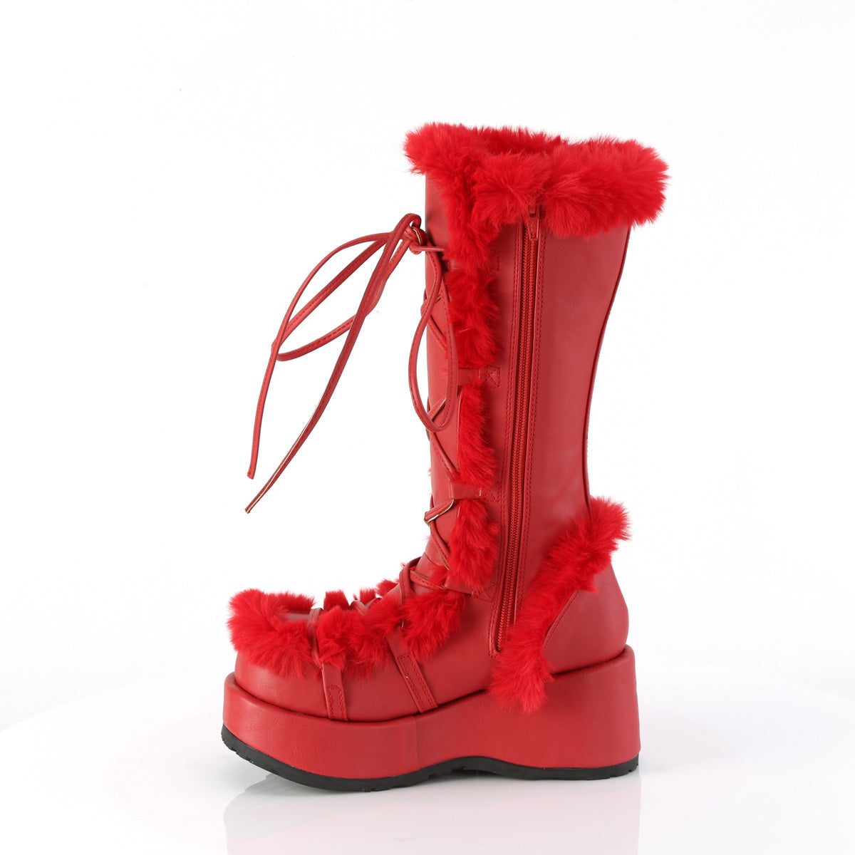DemoniaCult   Cubby-311 Red Vegan Pelle