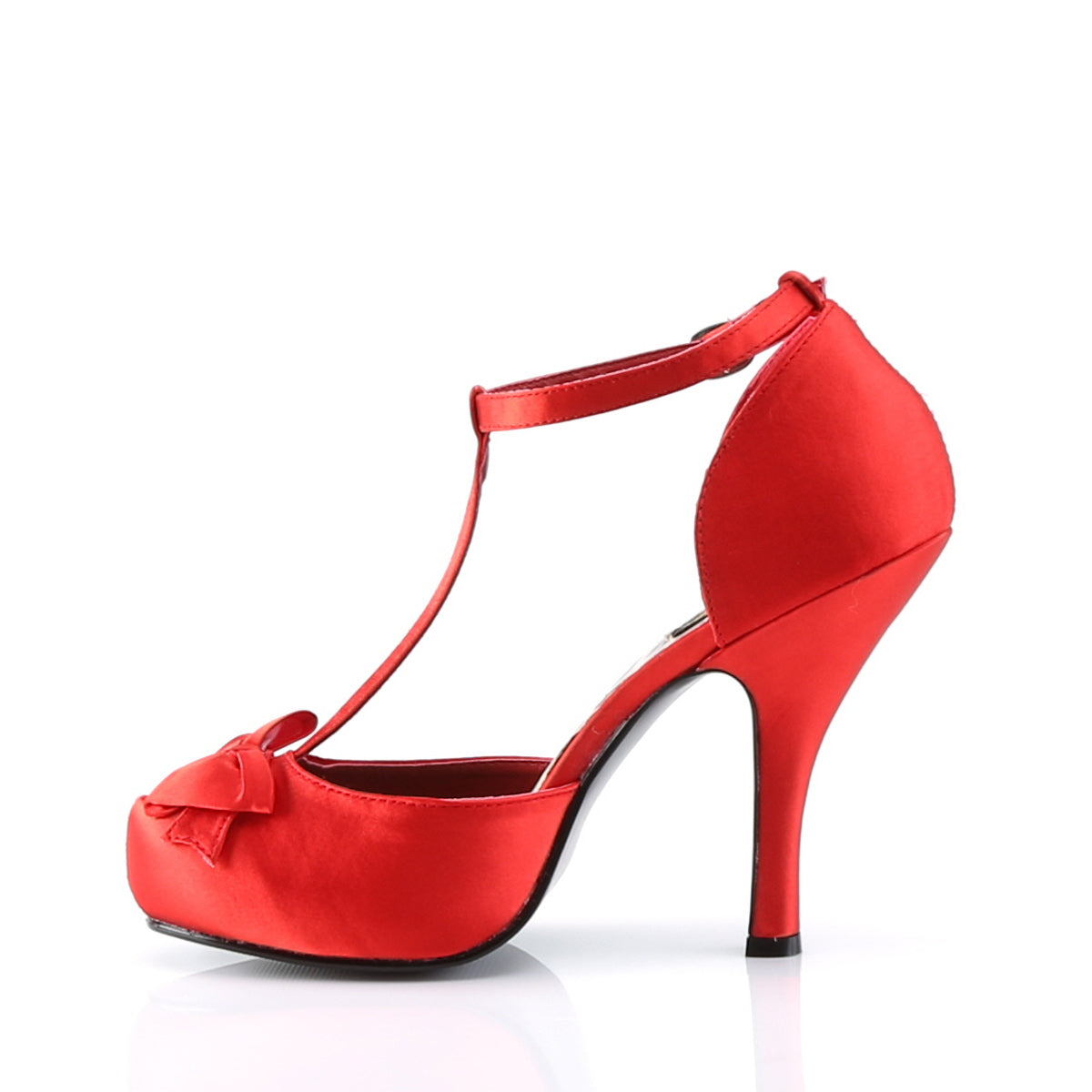 Pin Up Couture Pompe da donna CUTIEPIE-12 satinato rosso