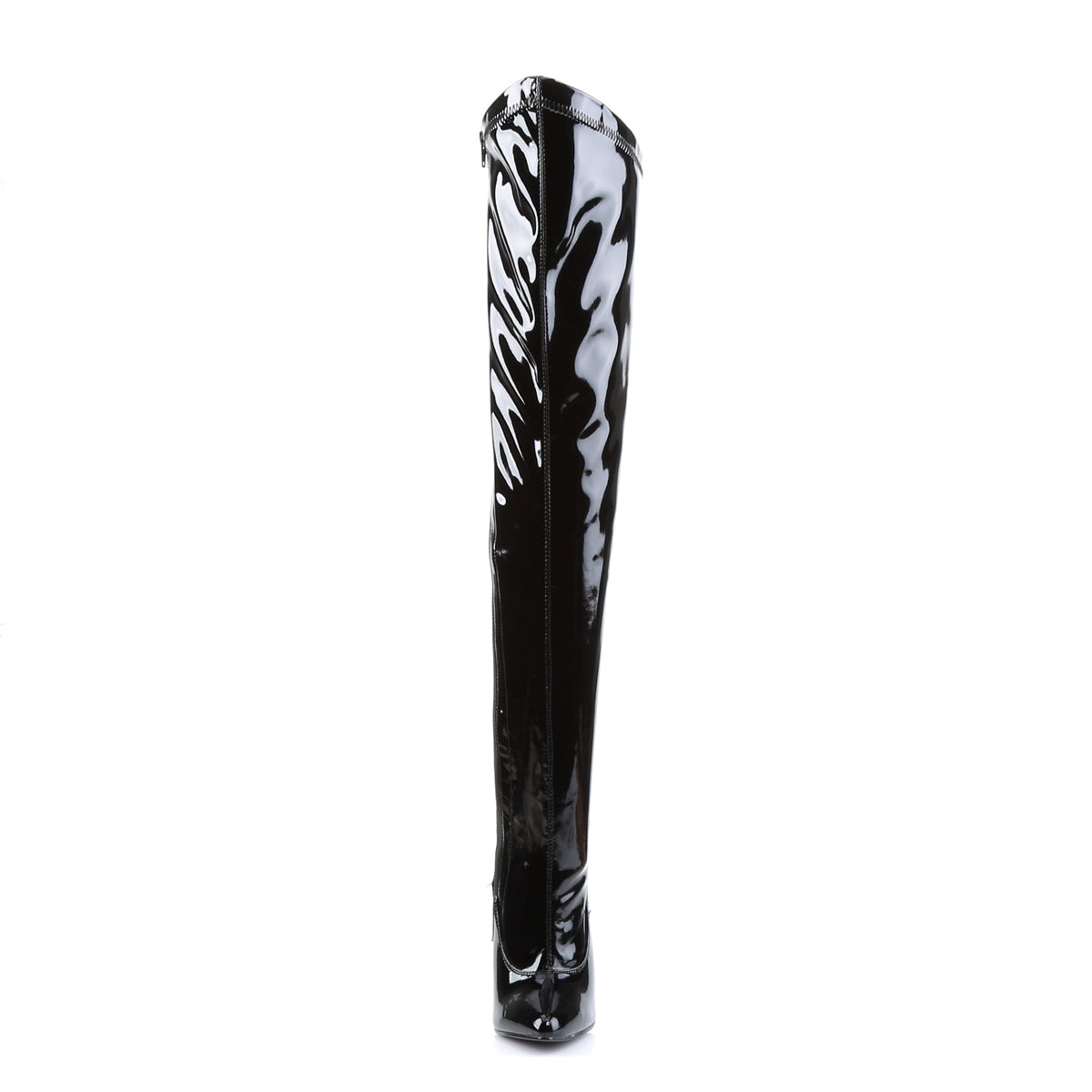 Devious Stivali da donna DAGGER-3060 BLK Stretch Pat