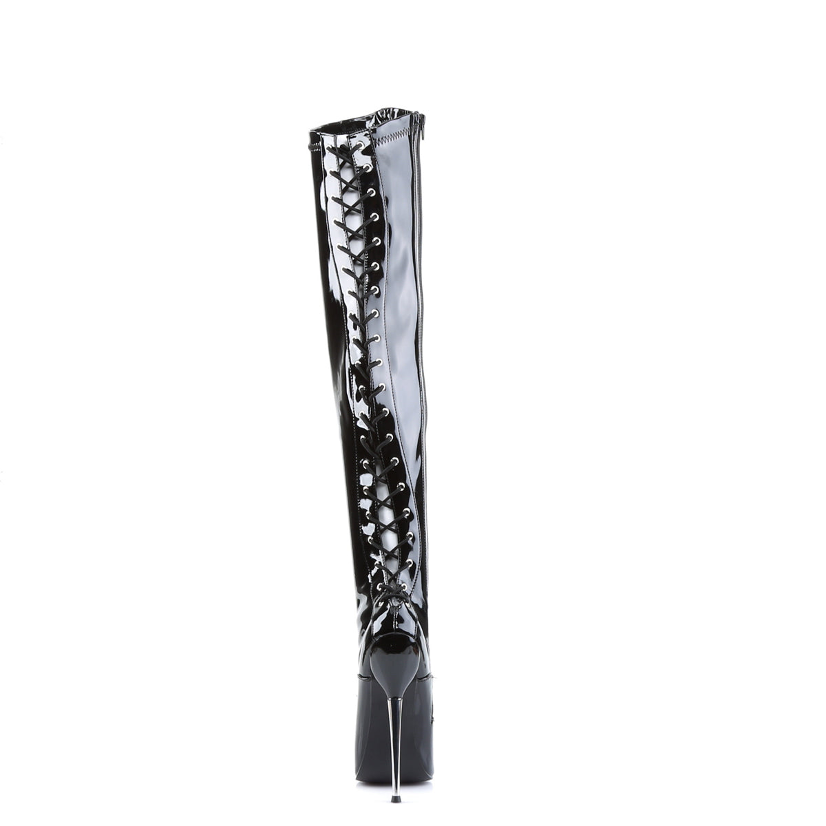 Devious Stivali da donna DAGGER-3060 BLK Stretch Pat