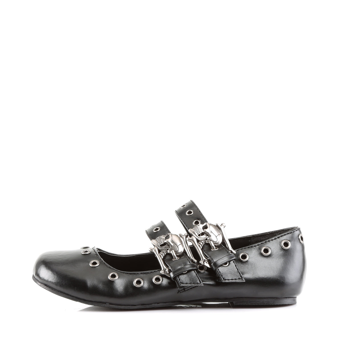 DemoniaCult Scarpa bassa femminile DAISY-03 pelle vegana BLK