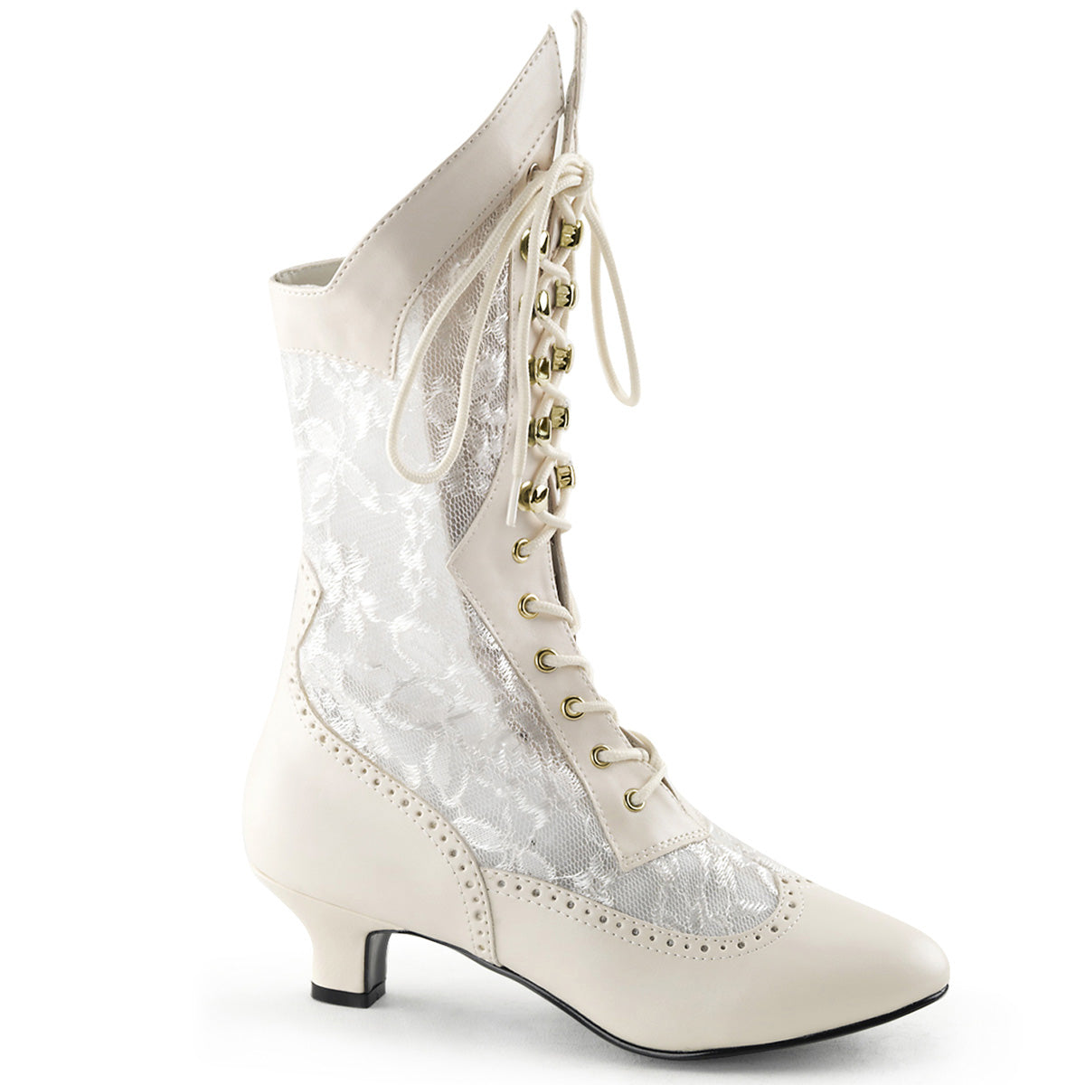 Funtasma Stivaletti da donna DAME-115 PU-pizzo avorio