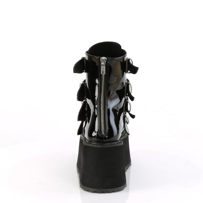 DemoniaCult  Ankle Boots DAMNED-105 Blk Pat