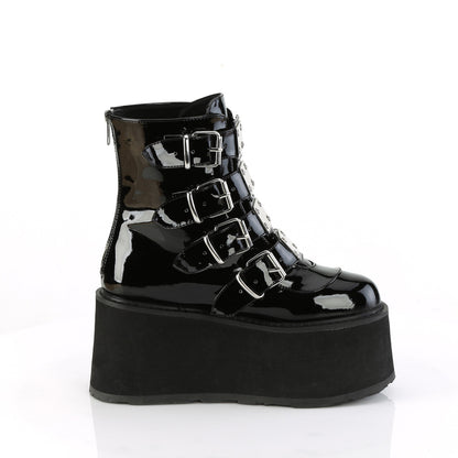 DemoniaCult  Ankle Boots DAMNED-105 Blk Pat