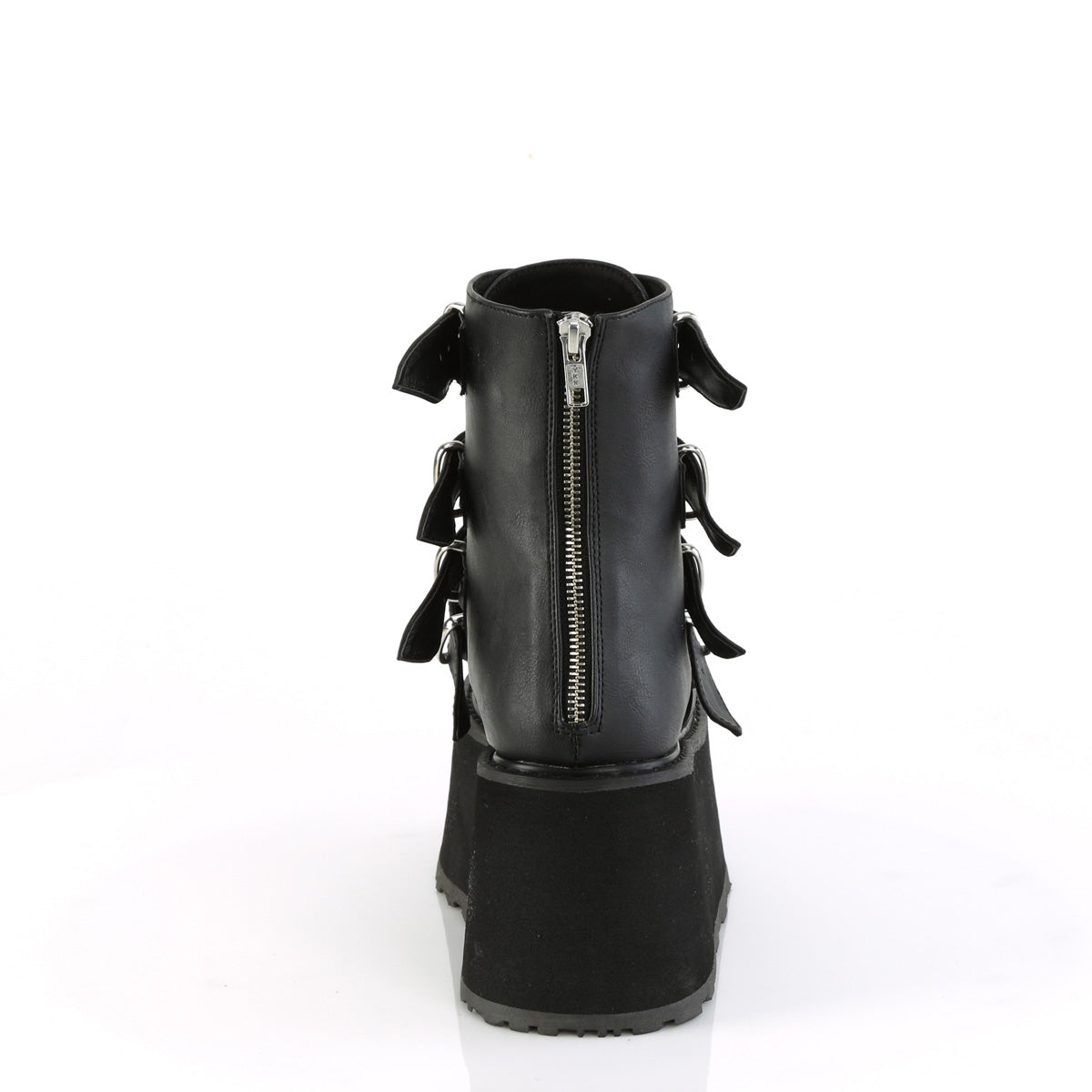 DemoniaCult  Stivali alla caviglia DAMNED-105 pelle vegana BLK