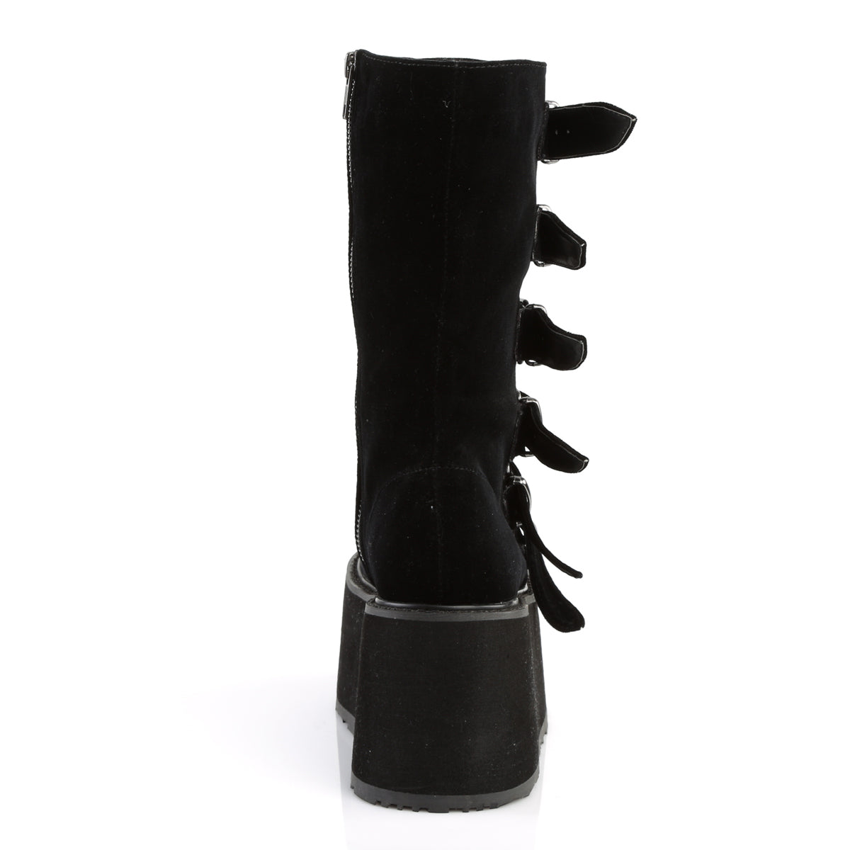 DemoniaCult Womens Boots DAMNED-225 Blk Velvet
