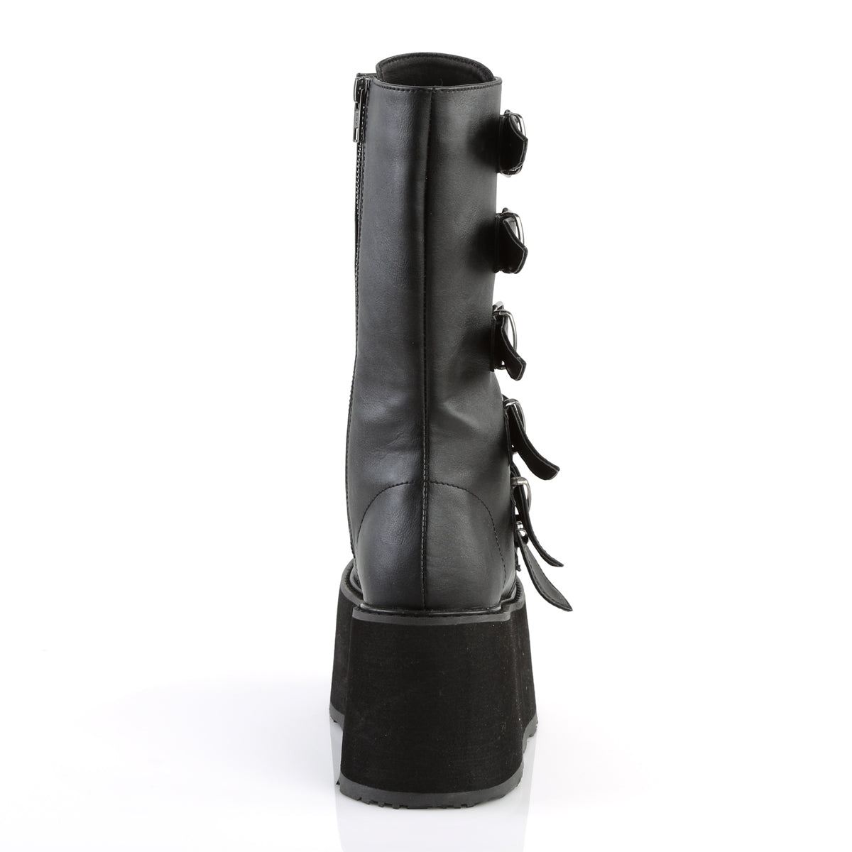 DemoniaCult Womens Boots DAMNED-225 Blk Vegan Leather