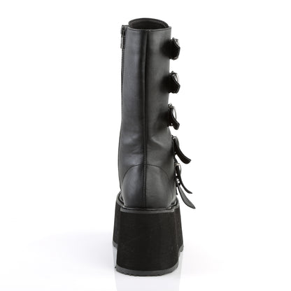 DemoniaCult Womens Boots DAMNED-225 Blk Vegan Leather
