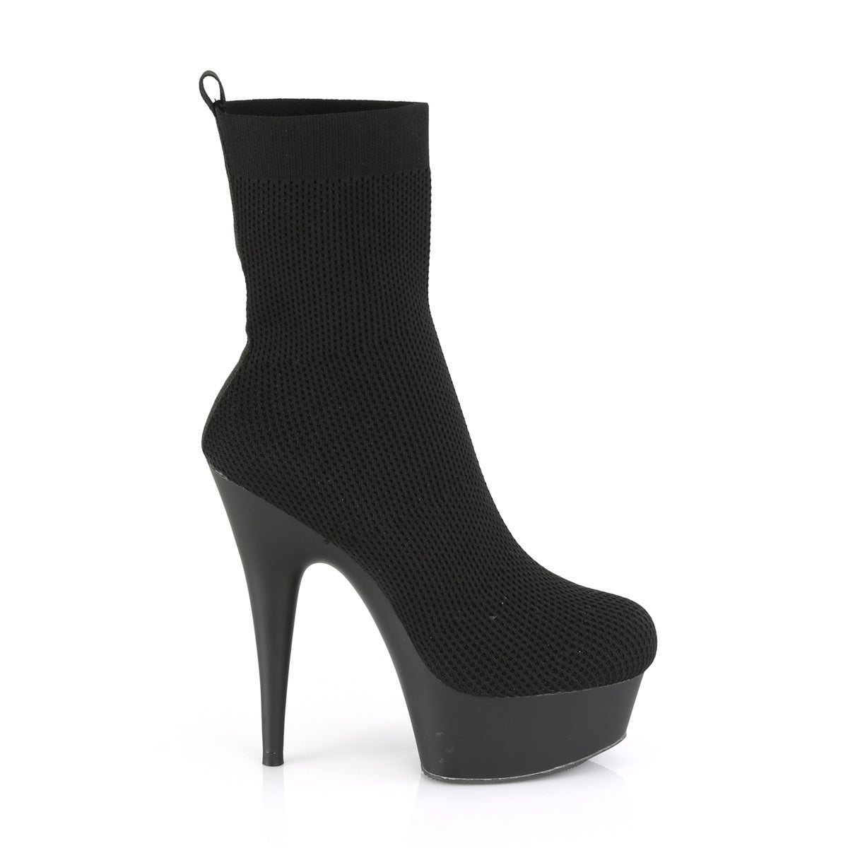 Pleaser Stivaletti da donna DELIGHT-1002 BLK Tessuto / Blk Matte