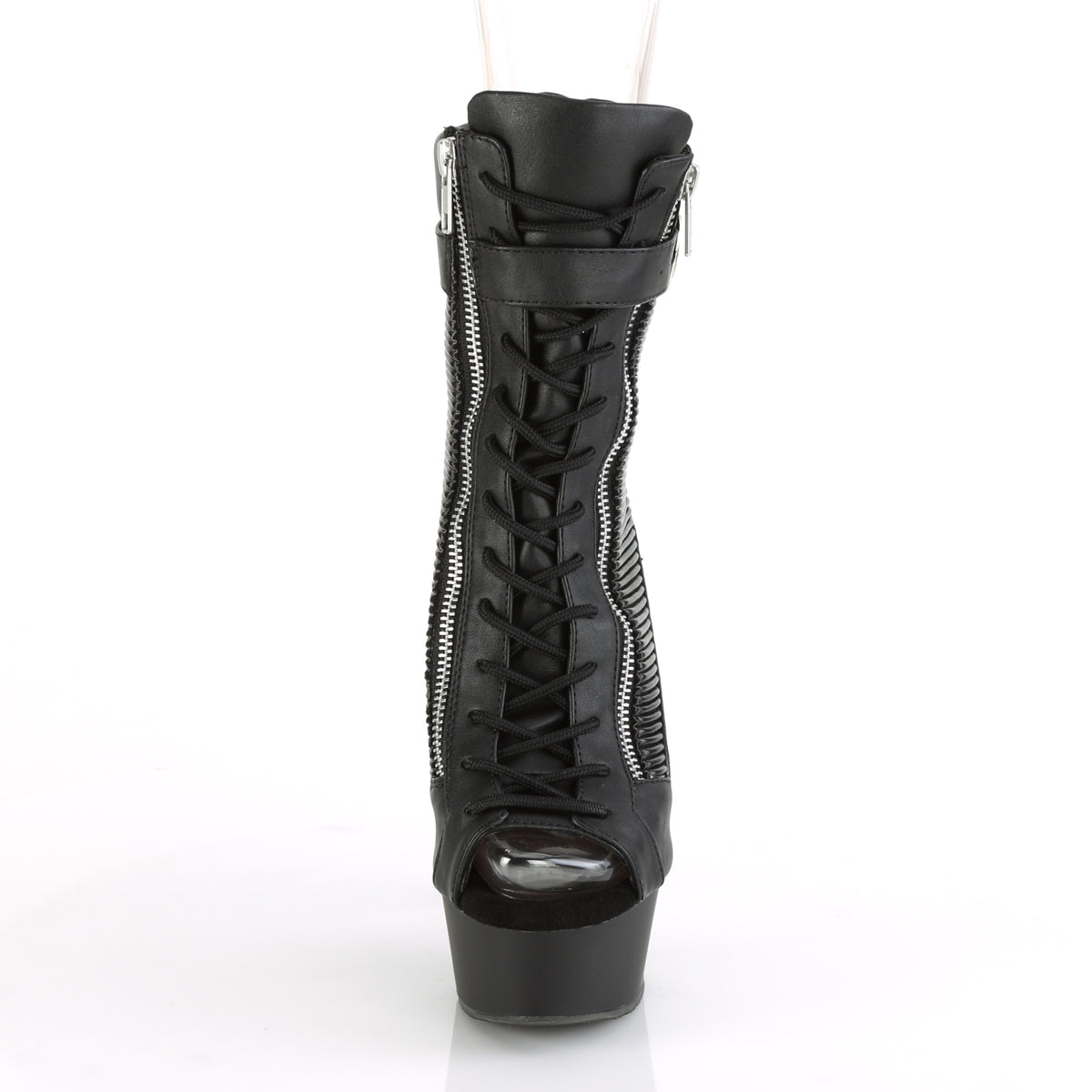 Pleaser Stivaletti da donna DELIGHT-1016-1 BLK Pelle ecopelle / Blk Matte