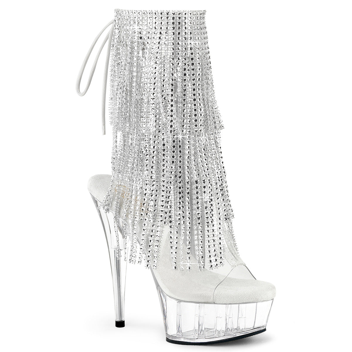 Pleaser   DELIGHT-1017rsf CLR-SLV/CLR
