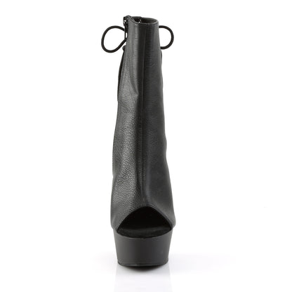 Pleaser Stivaletti da donna DELIGHT-1018 Blk in ecopelle / BLK