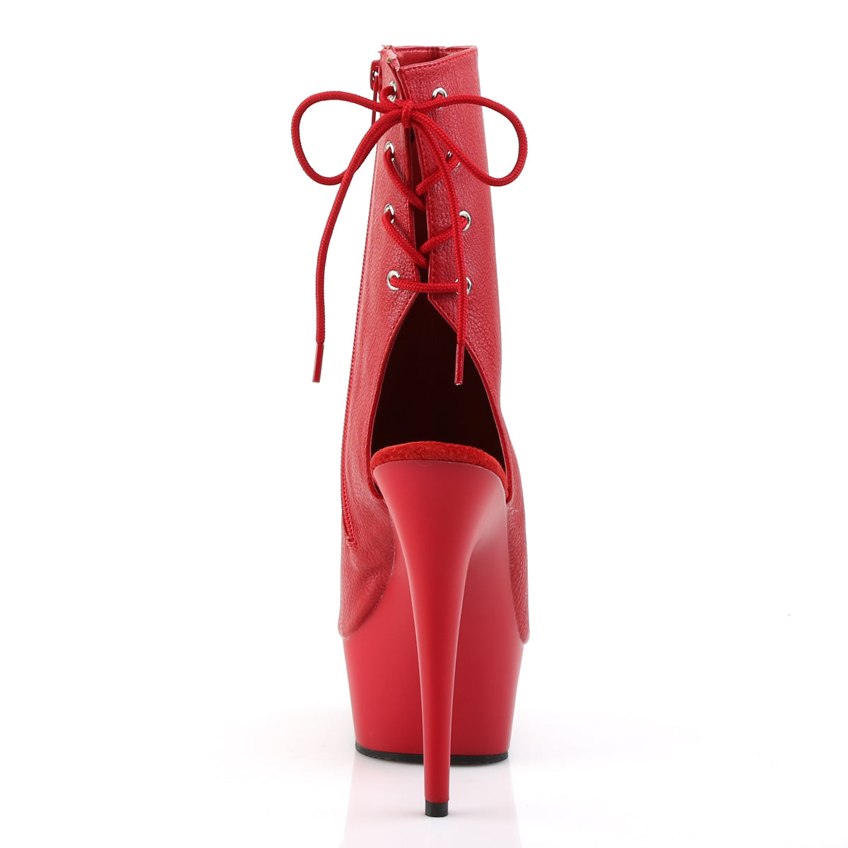 Pleaser Stivaletti da donna DELIGHT-1018 ridotto in ecopelle / rosso