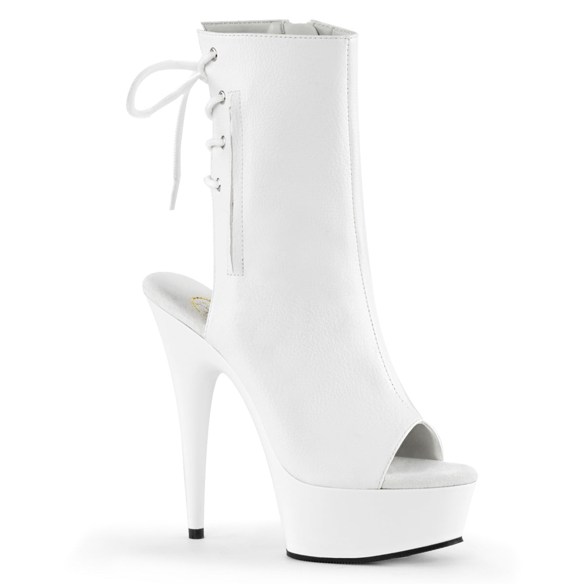 Pleaser Stivaletti da donna DELIGHT-1018 Wht in ecopelle / wht