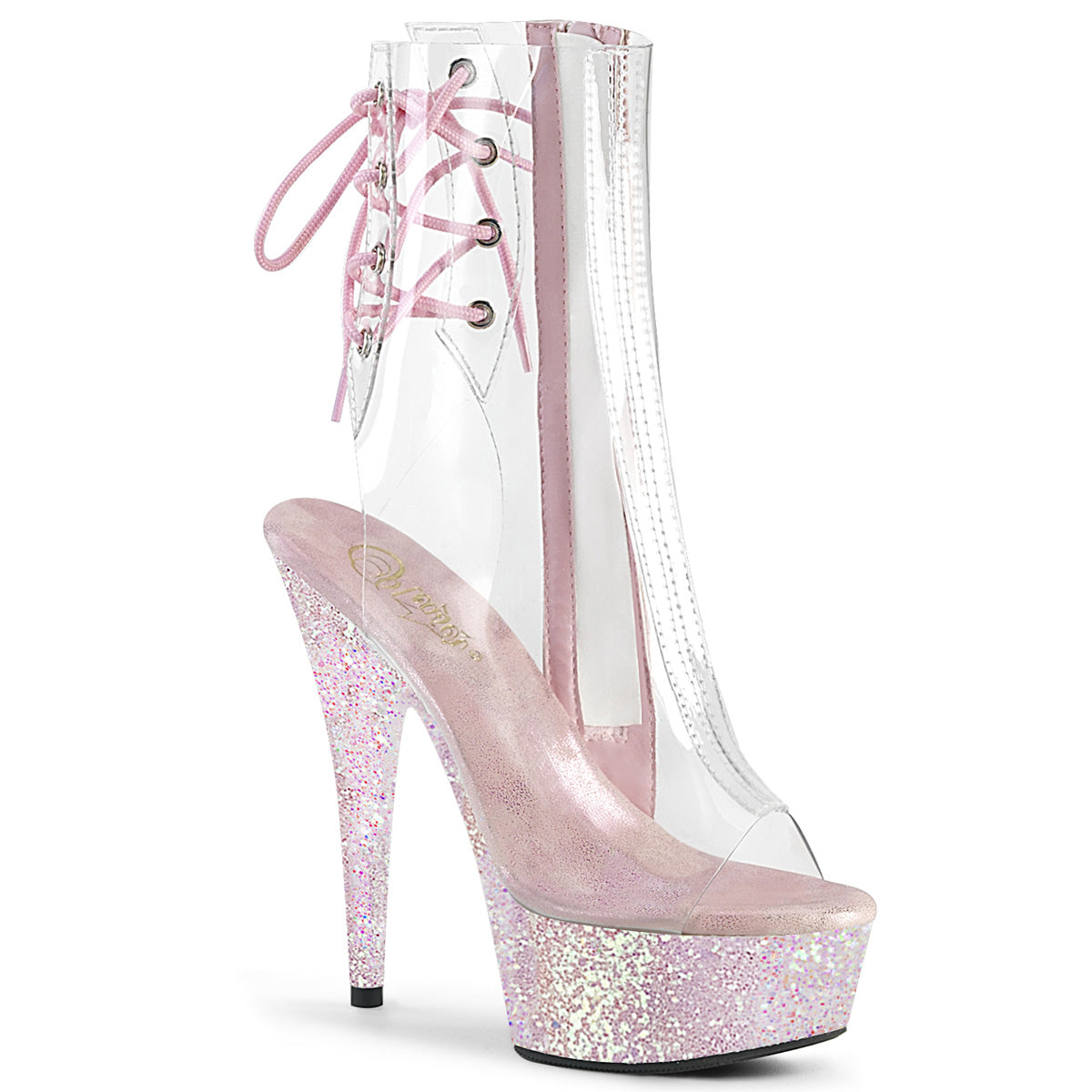 Pleaser Stivaletti da donna DELIGHT-1018C CLR / Opal Multitter