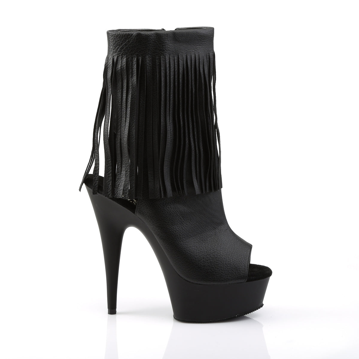 Pleaser Stivaletti da donna DELIGHT-1019 BLK in ecopelle / BLK opaco